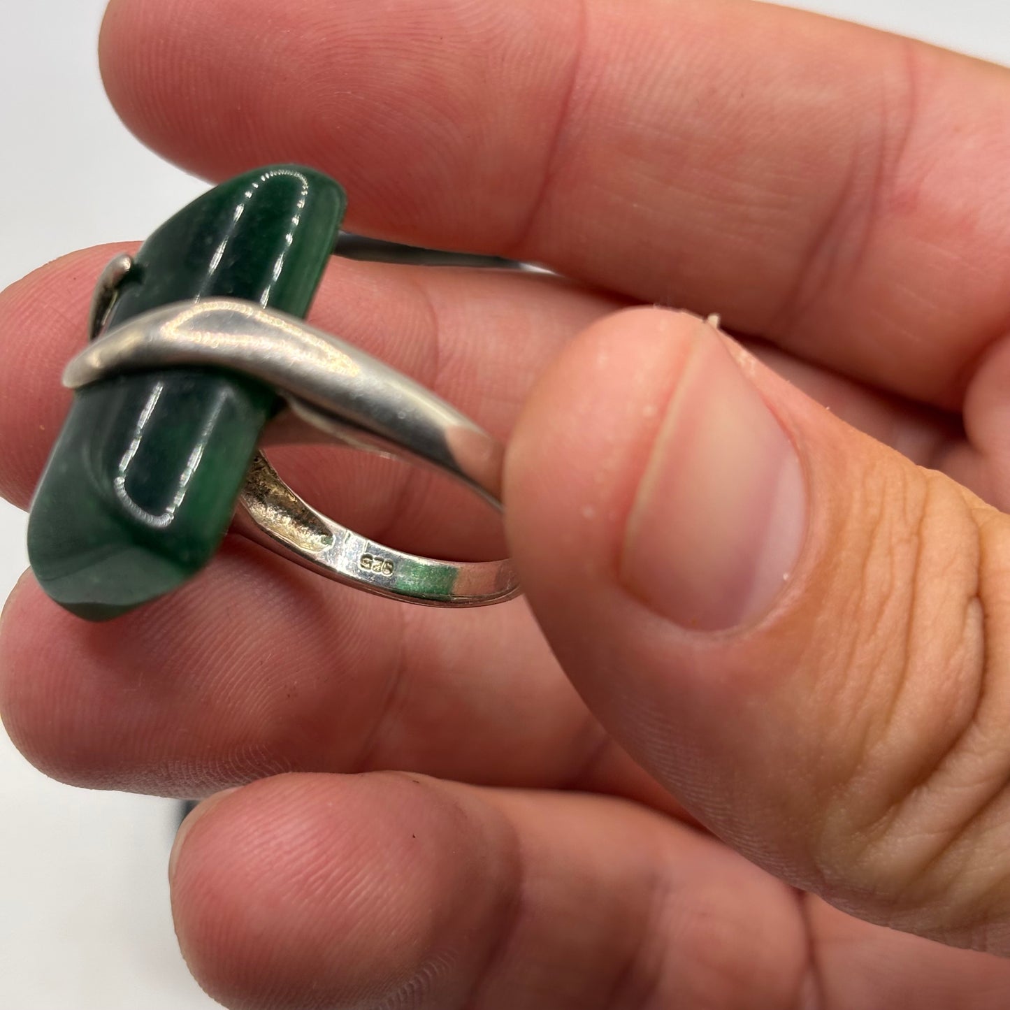 Silver Jade Ring (M)