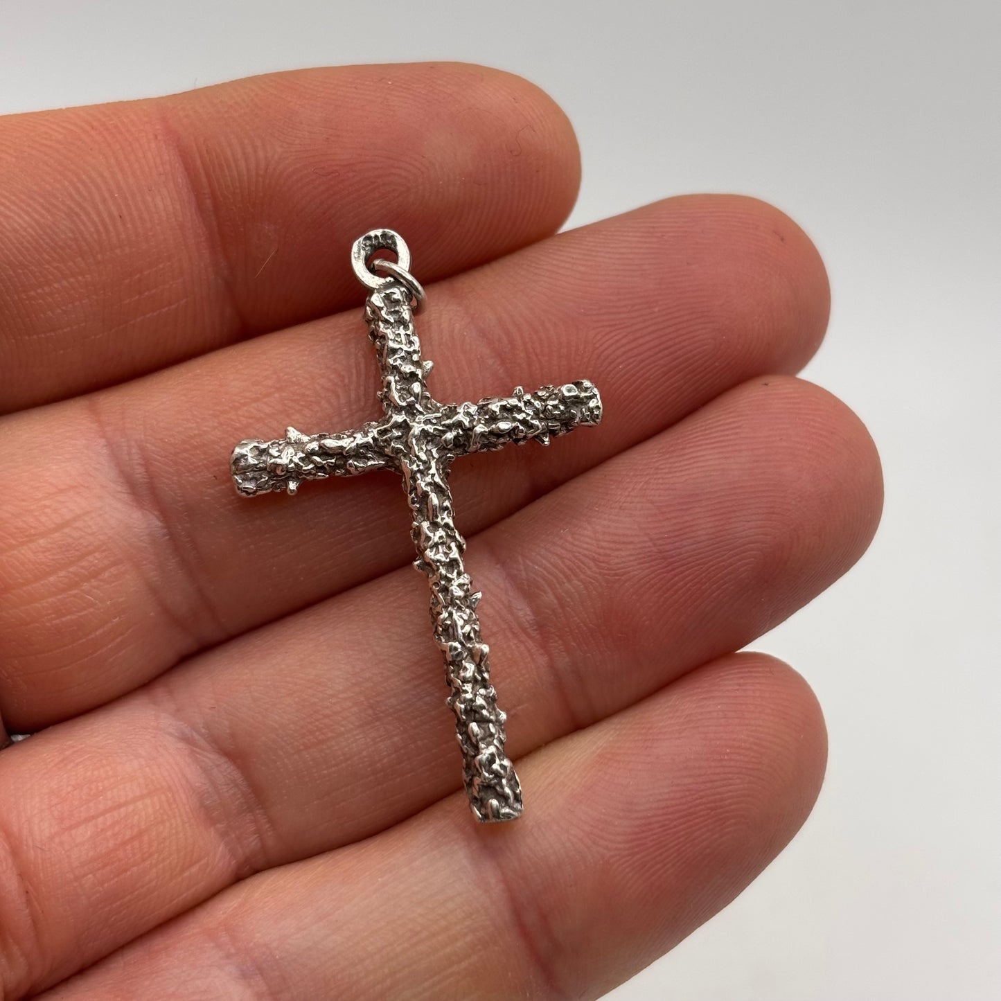 Silver Unusual Cross Pendant