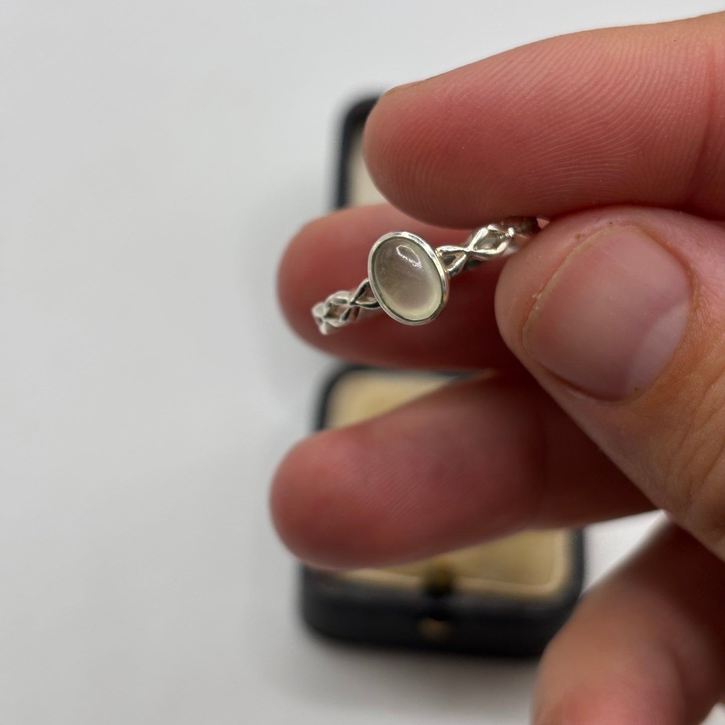 Silver Peridot Ring (S)