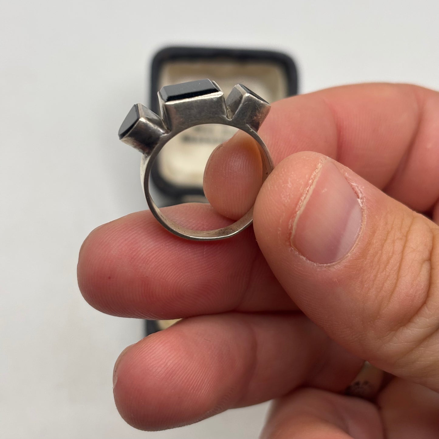 Silver Onyx Ring (P)