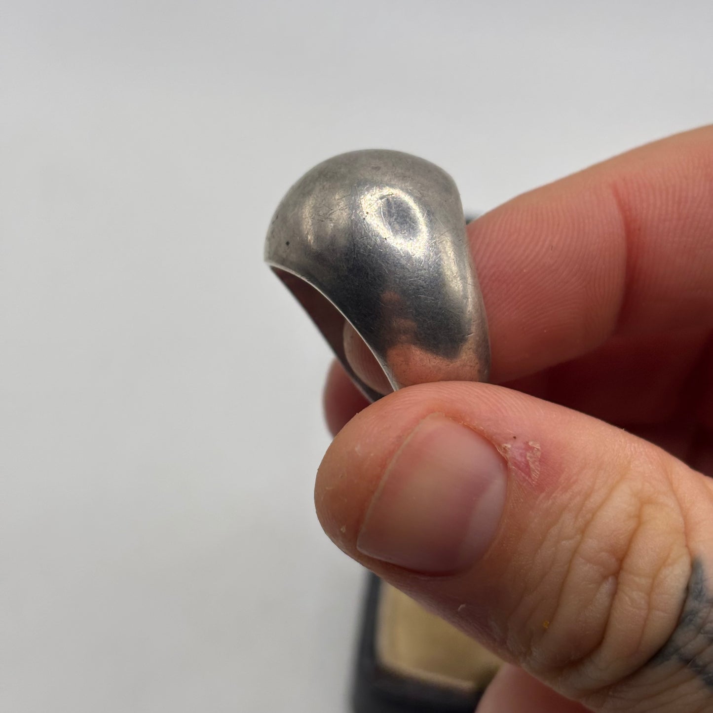 Silver Chunky Dome Ring