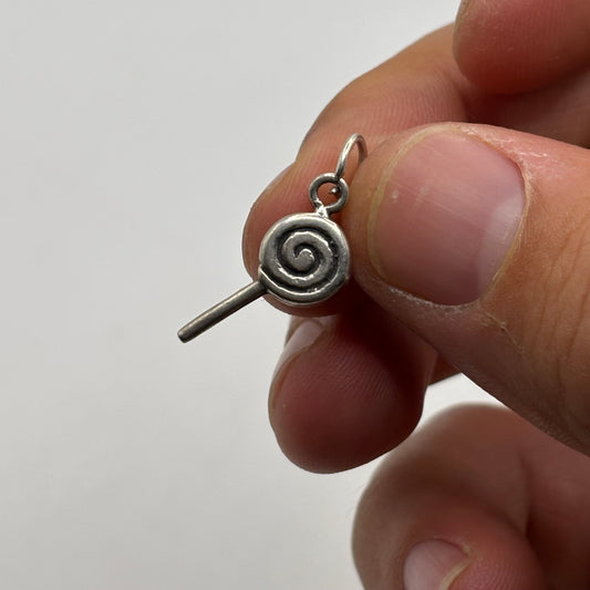Silver Lollipop Pendant