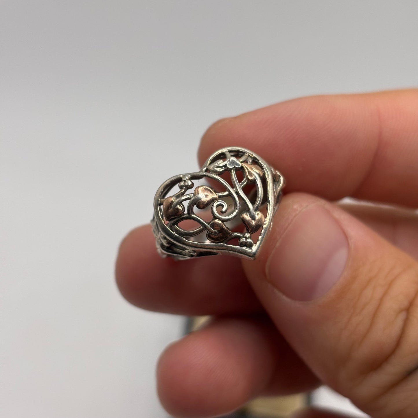 Silver Clogau Fairy Welsh Gold & Silver Ring (N)