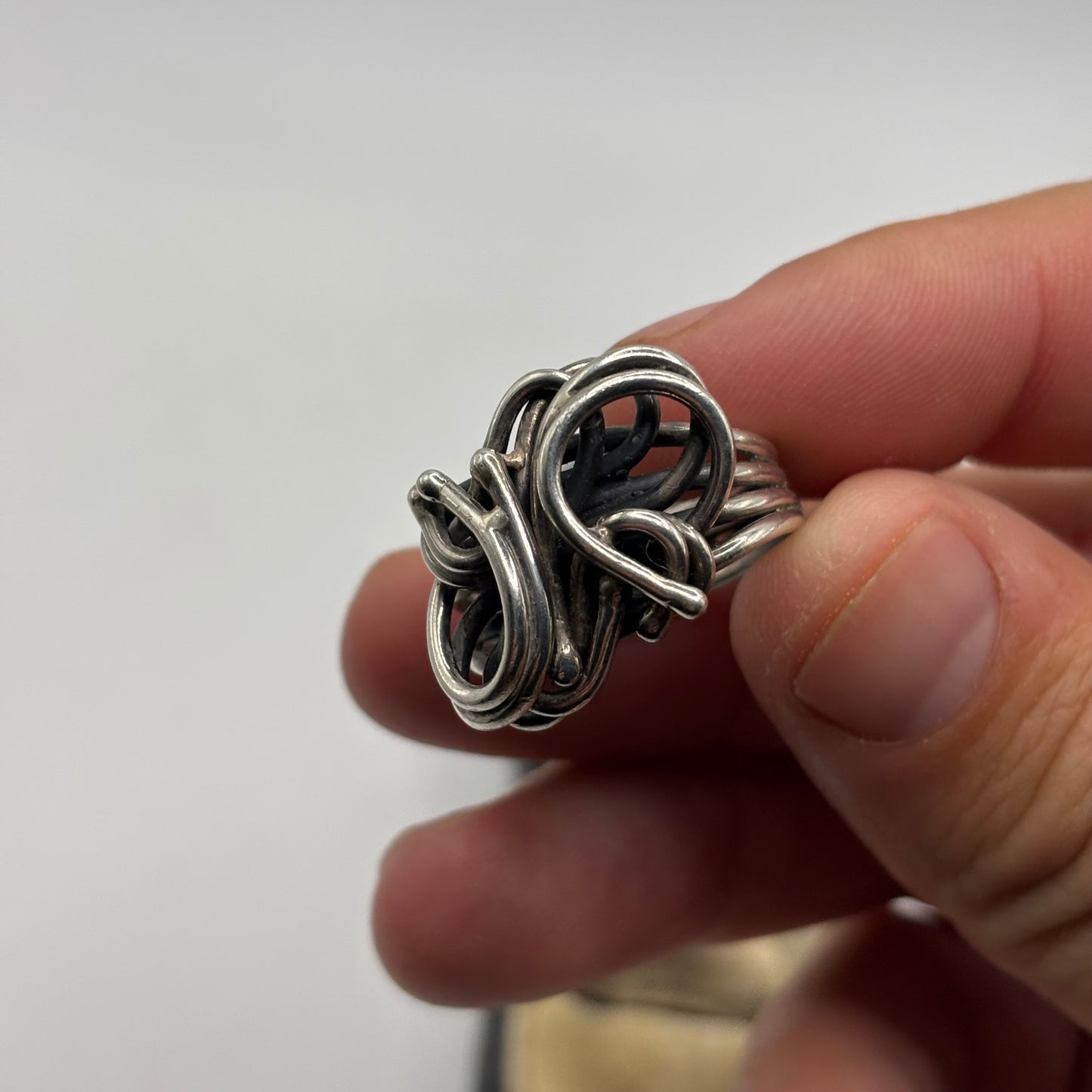 Silver Abstract Ring (U)