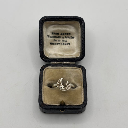 Silver Moon Ring