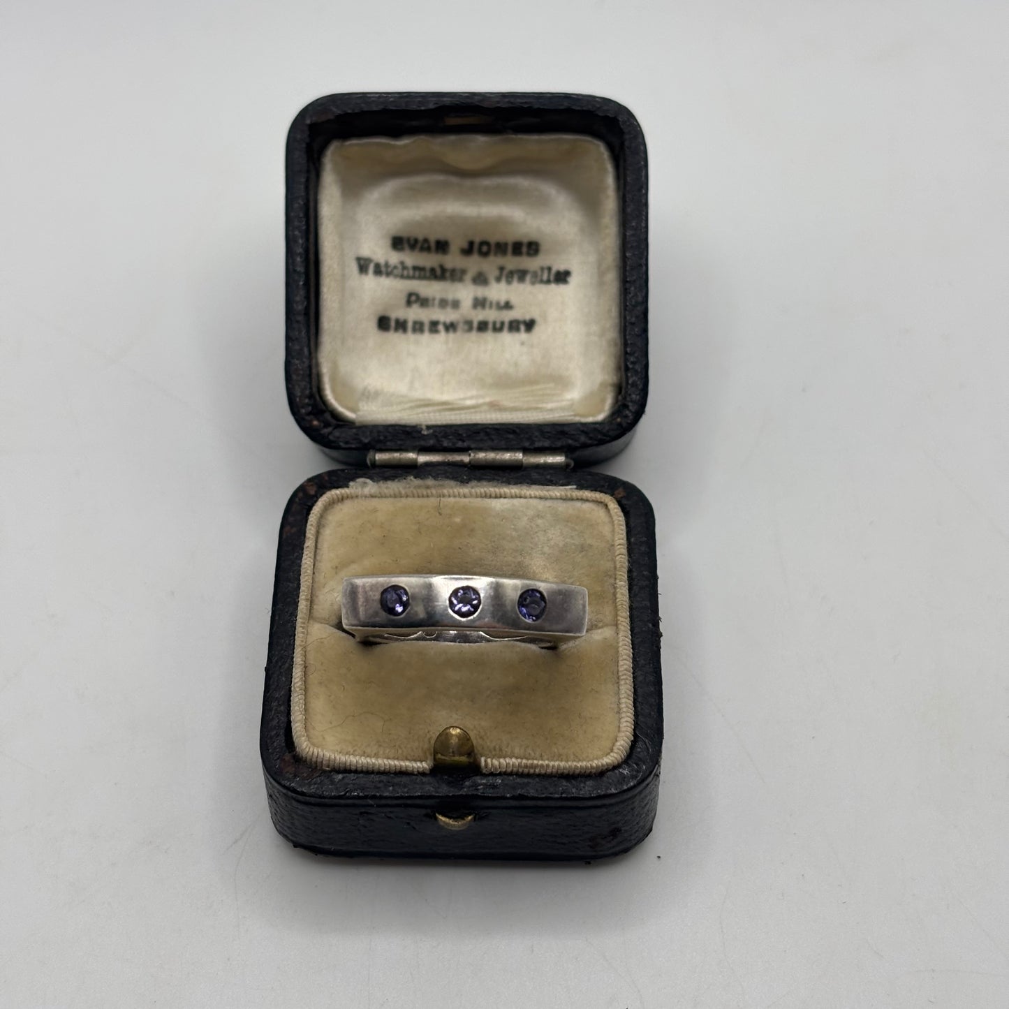 Silver Unusual Iolite Ring