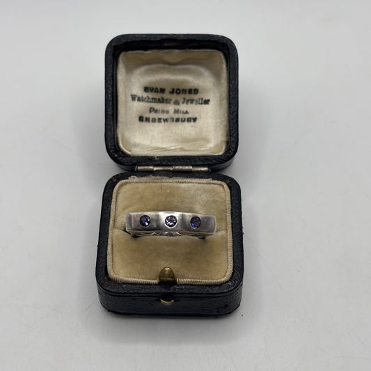 Silver Unusual Iolite Ring