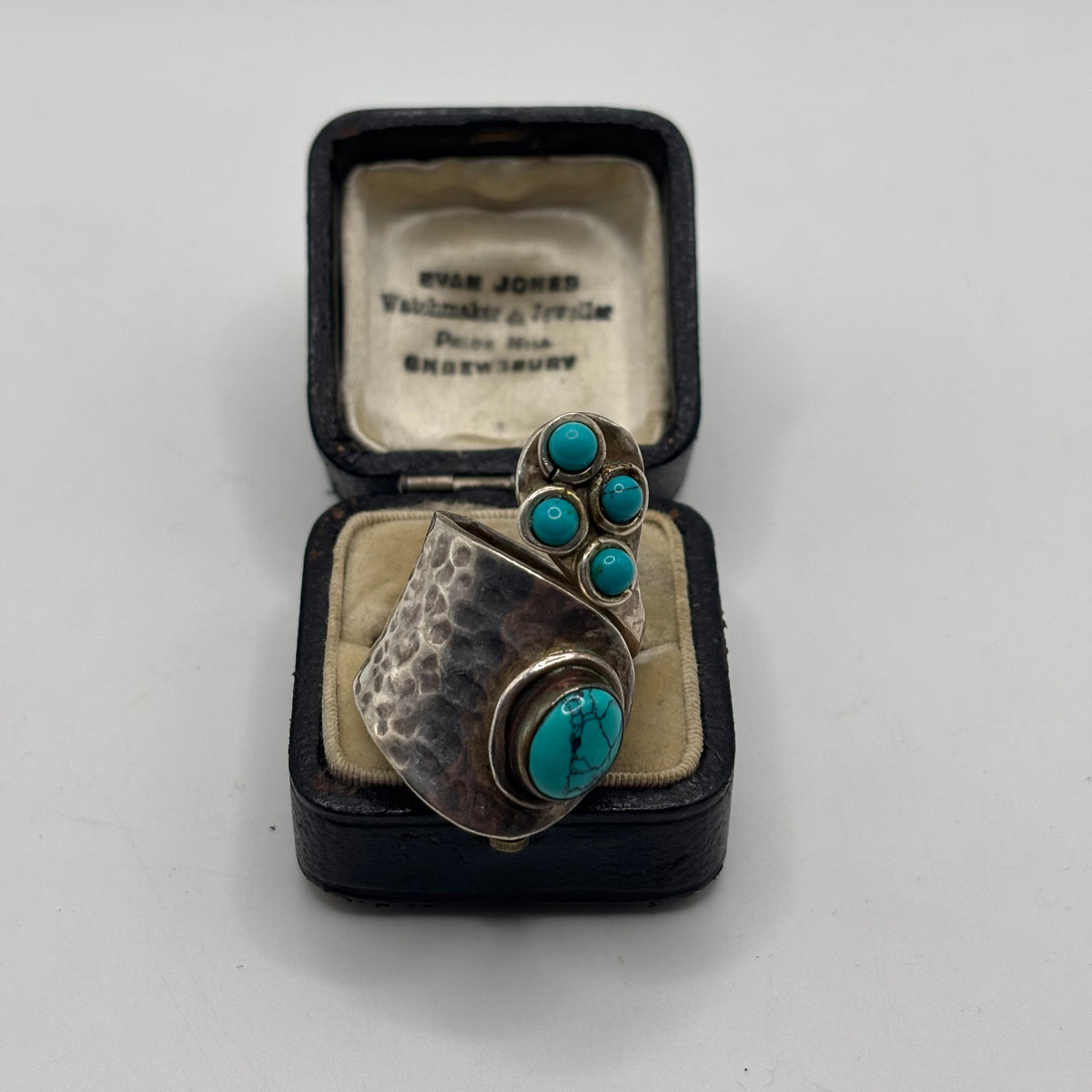 Silver Large Turquoise Ring (M)