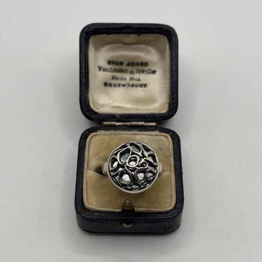 Silver Abstract / Modernist Ring