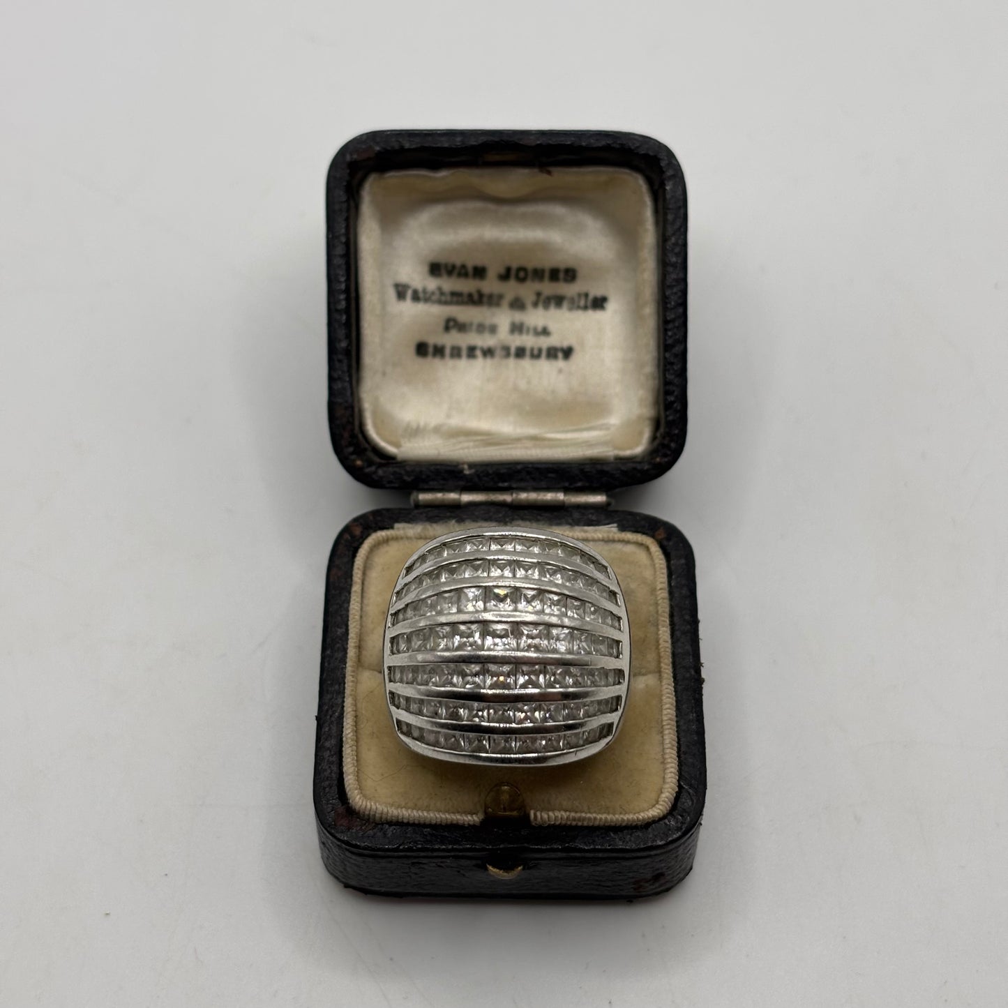 Silver Cubic Zirconia Band Ring