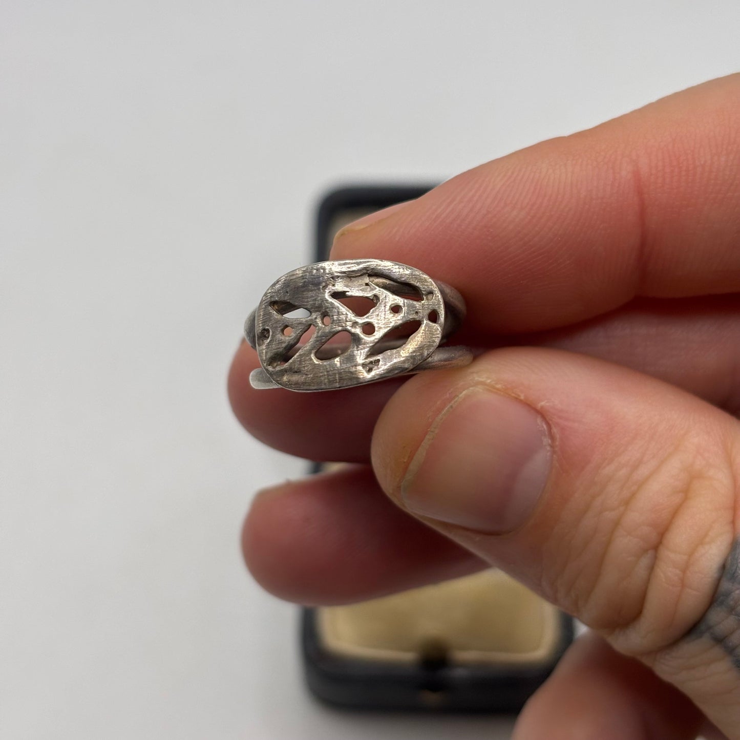 Silver Abstract Ring