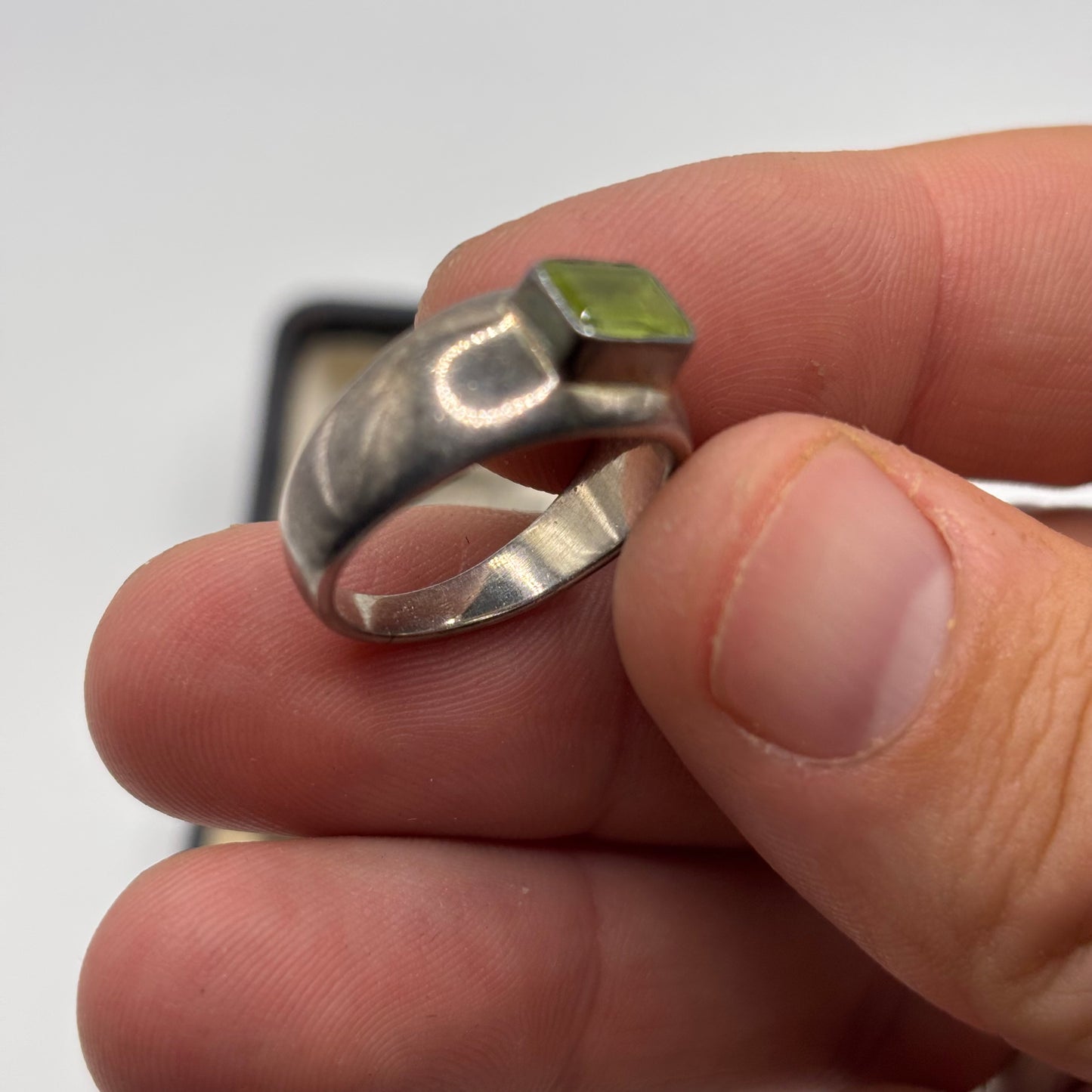 Silver Peridot Ring (N)